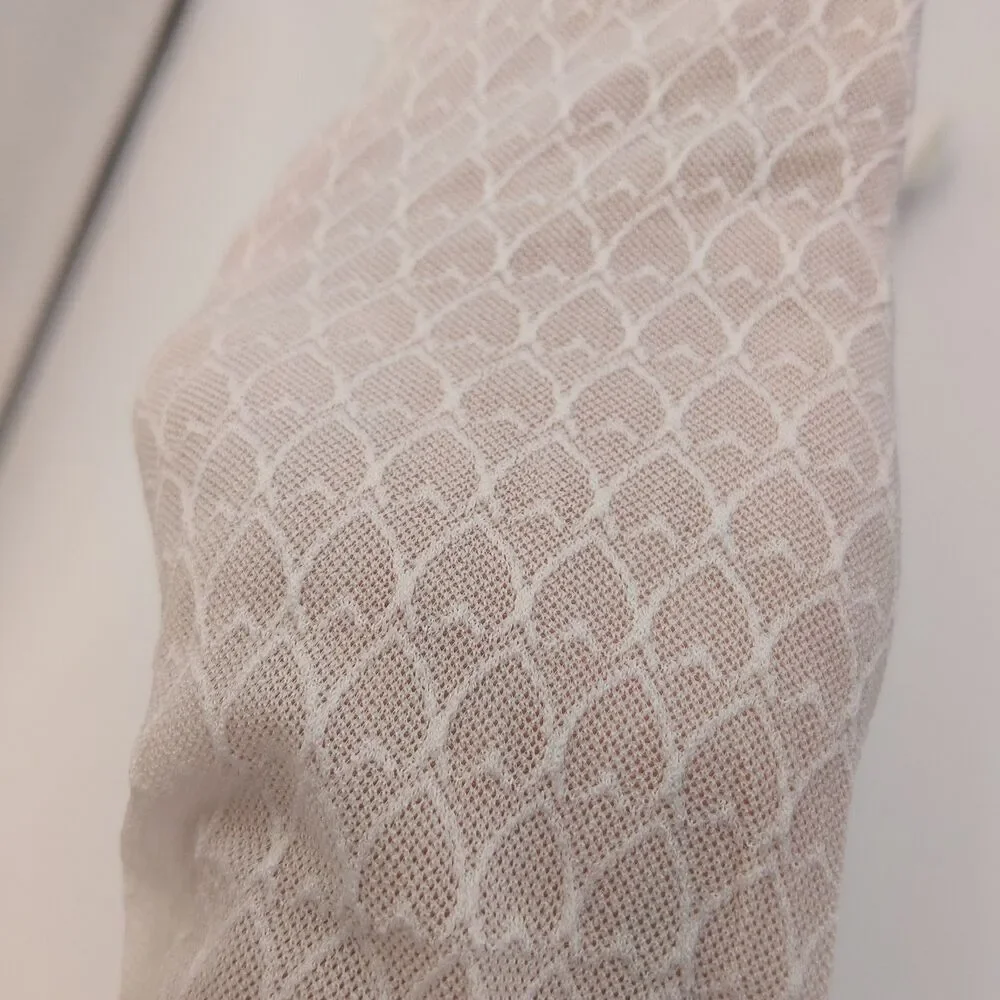 Baby Kisses Tights white Pantyhose Pack of 5, Size 7-10 Hearts Pattern Nylon